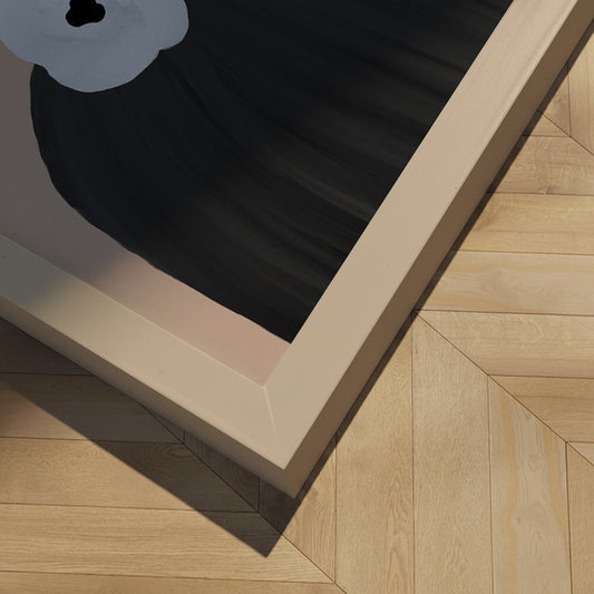 Indrammet kunsttryk - Monochrome Blooms - Orara Studio