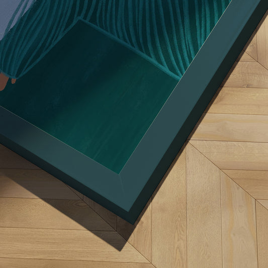 Indrammet kunsttryk - Seaside Serenity - Bea Müller