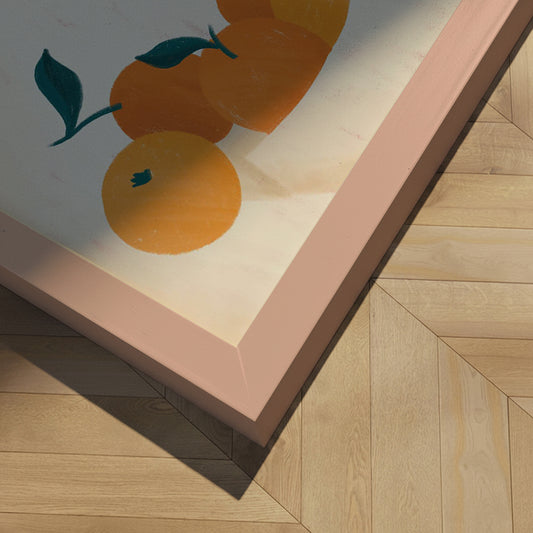 Indrammet kunsttryk - The Woman with the Oranges - Bea Müller