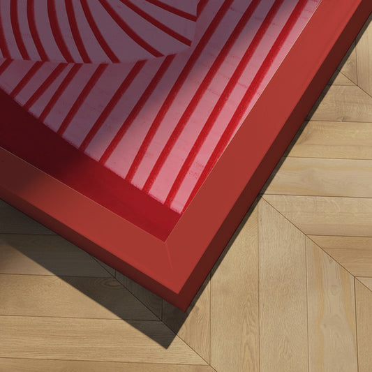 Indrammet kunsttryk - The Woman with the Red Stripes - Bea Müller