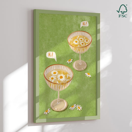 Framed art print - Hi - Raissa Oltmanns