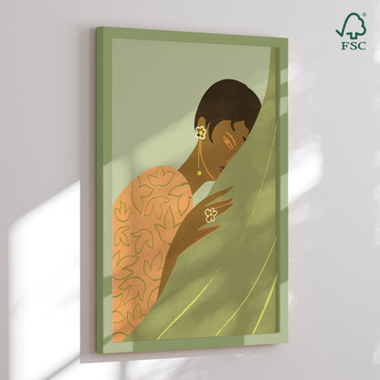 Indrammet kunsttryk - Whispered Secrets - Arty Guava