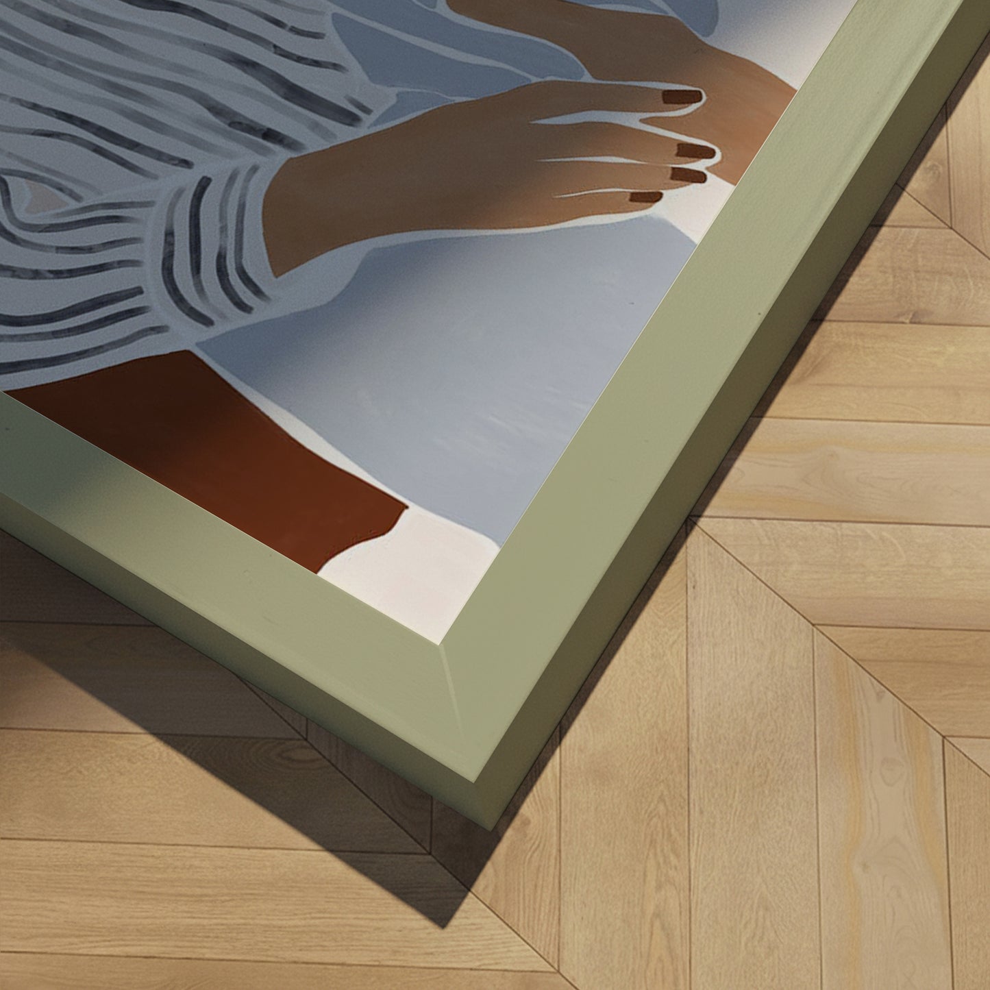 Indrammet kunsttryk - Morning Reflection - Ivy Green Illustrations