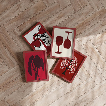 Framed Art Print - Wine Time - Tara Royle