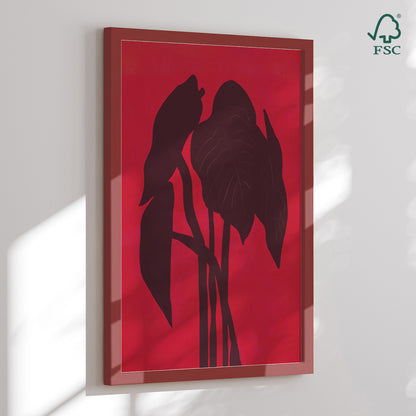 Framed Art Print - Shadowed Foliage - Little Dean