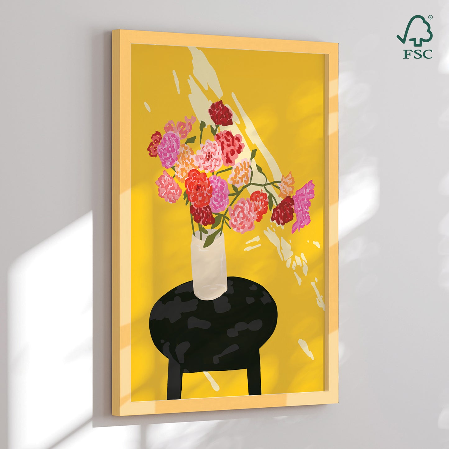 Indrammet kunsttryk - Window Glow - Gauri Mokate