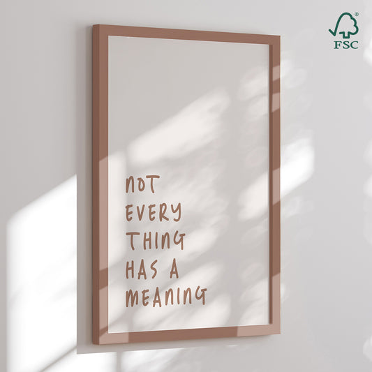 Indrammet kunsttryk - No Meaning - Prints by Ayleen