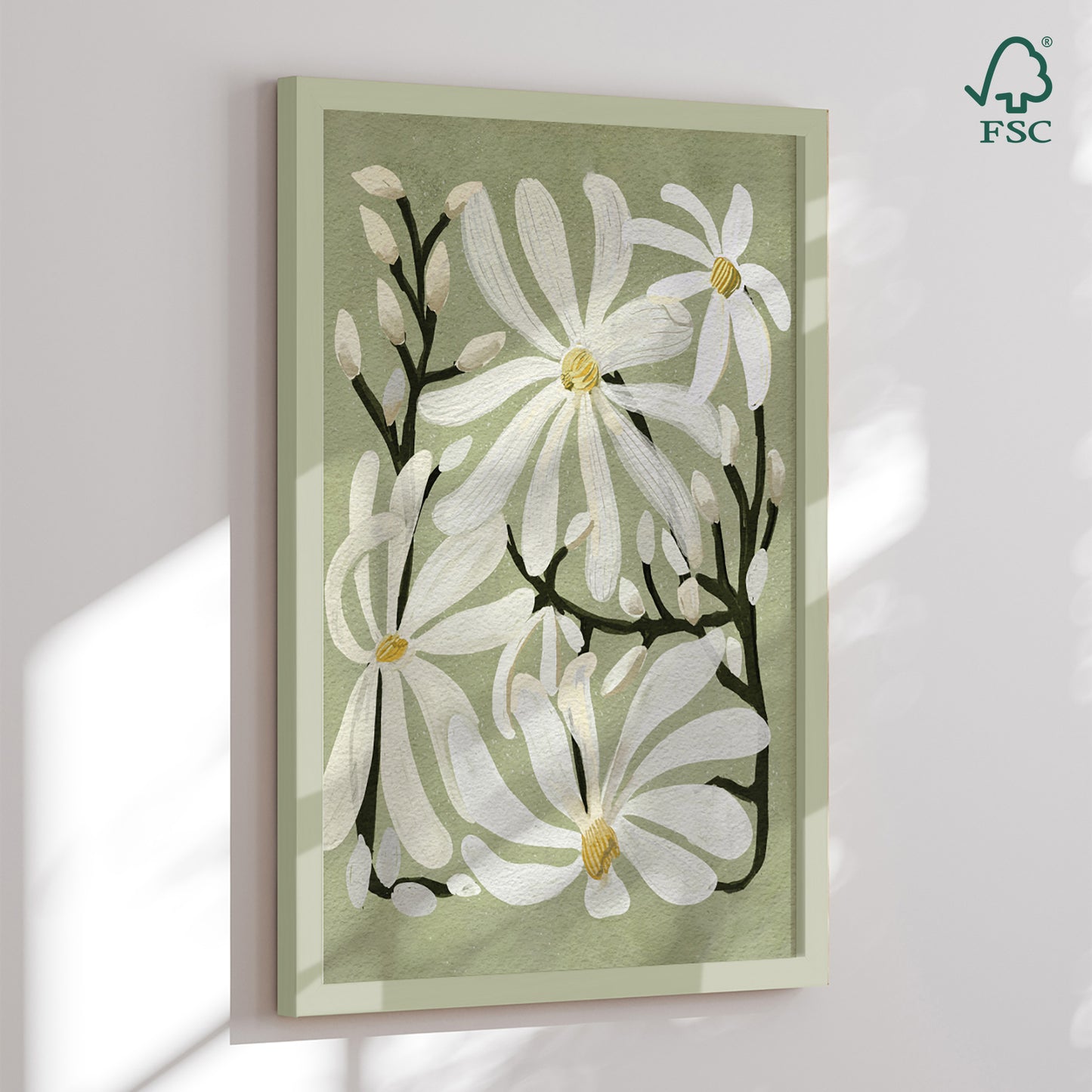 Framed Art Print - Flowy Flowers - Katie O'Shea