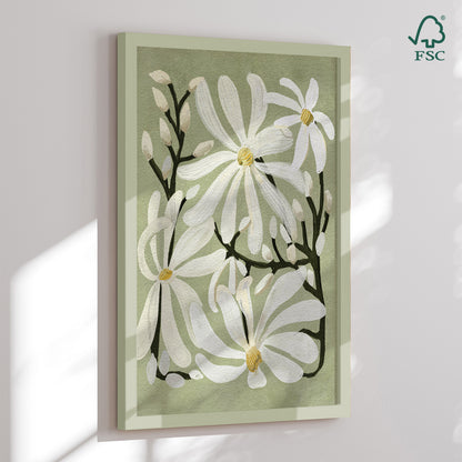 Framed Art Print - Flowy Flowers - Katie O'Shea