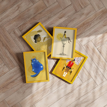 Indrammet kunsttryk - Floral Bow - Gauri Mokate