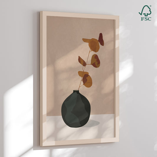 Indrammet kunsttryk - Autumn's Elegance - City Art