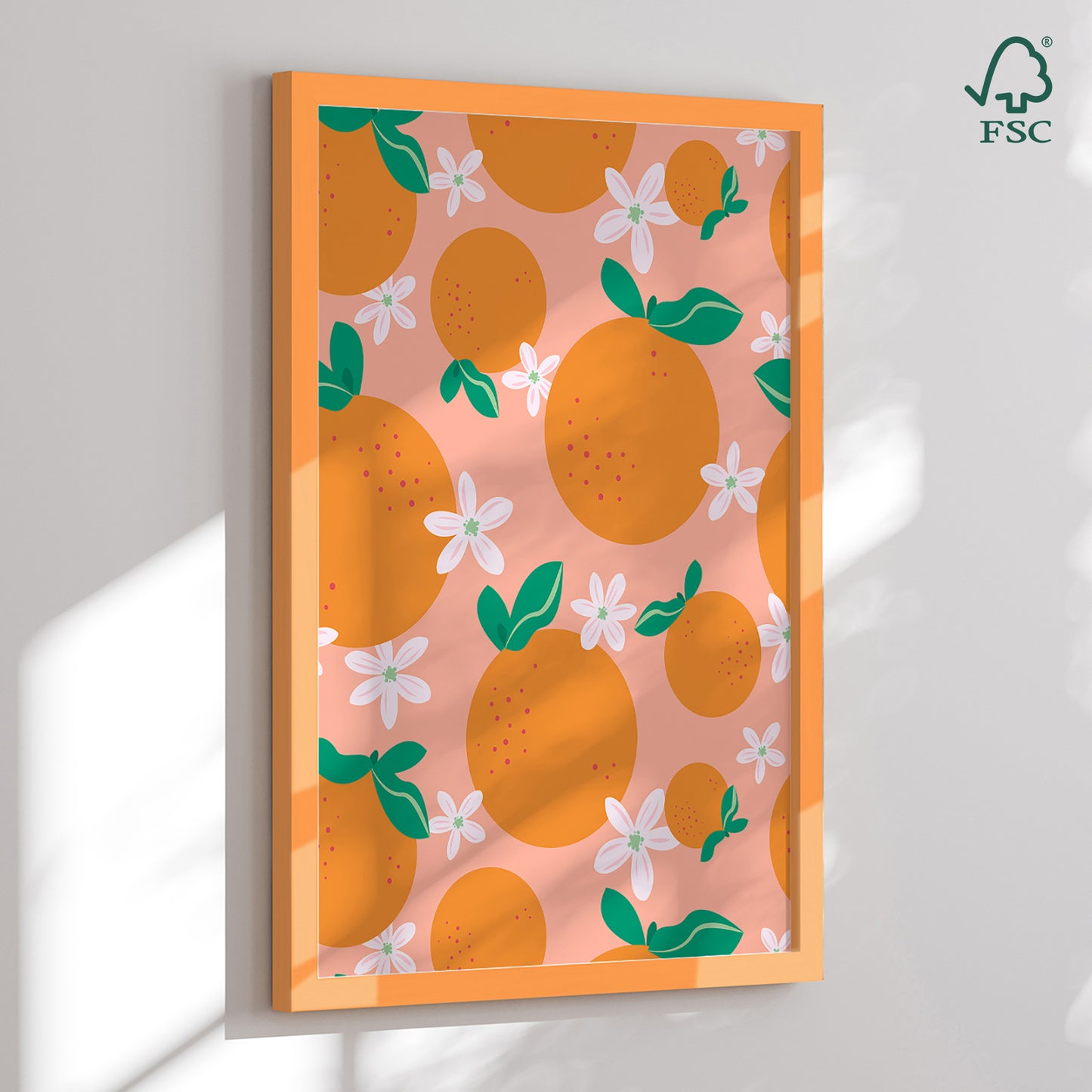 Framed art print - Orange Blossom Delight - Karen Menzenbach