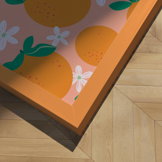 Framed art print - Orange Blossom Delight - Karen Menzenbach