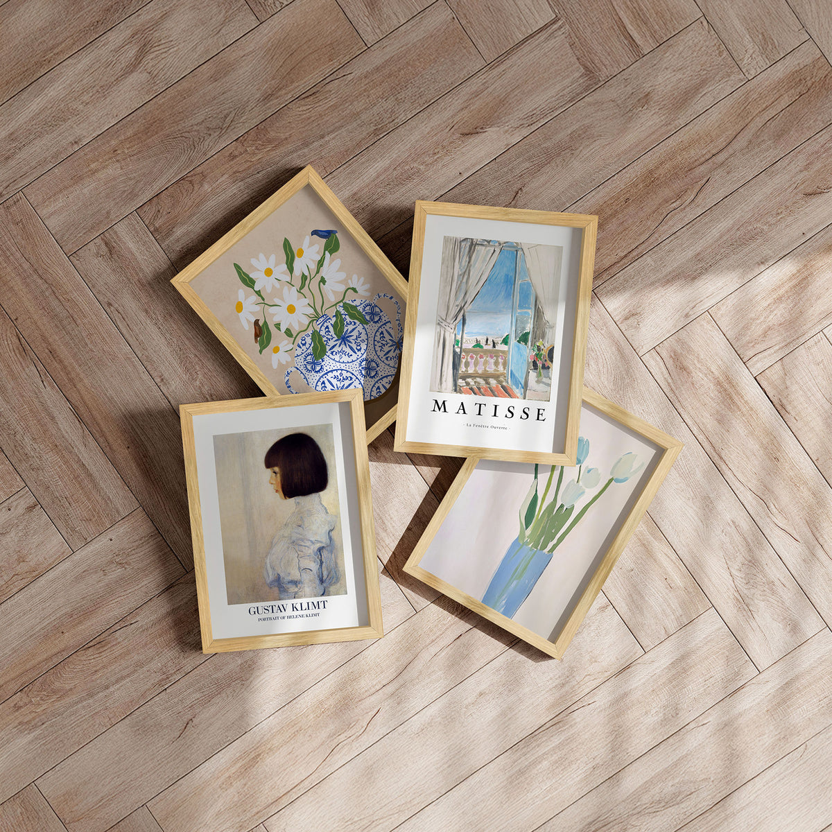 Framed Art Print - Blue Tulips - Kathrin Pienaar