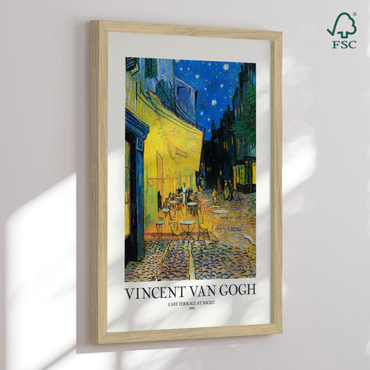 Framed art print - Café Terrace At Night - Vincent Van Gogh