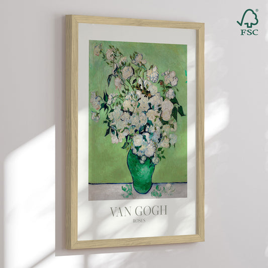Framed art print - Roses - Vincent Van Gogh