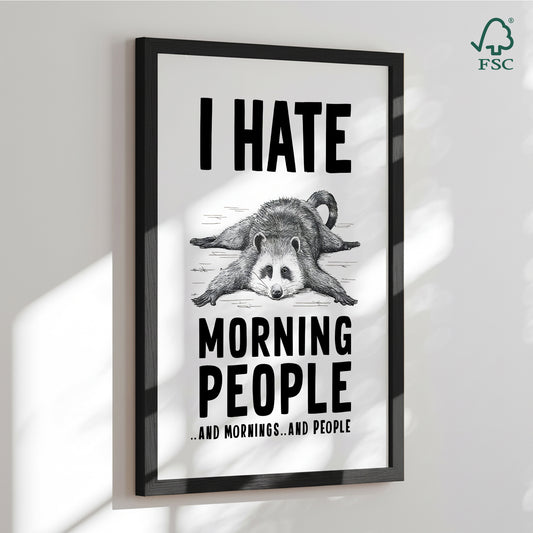 Framed art print - Morning People - Andreas Magnusson