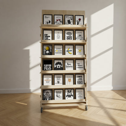 Enkeltsidet display - 24 designs - 192 stk. Black & White