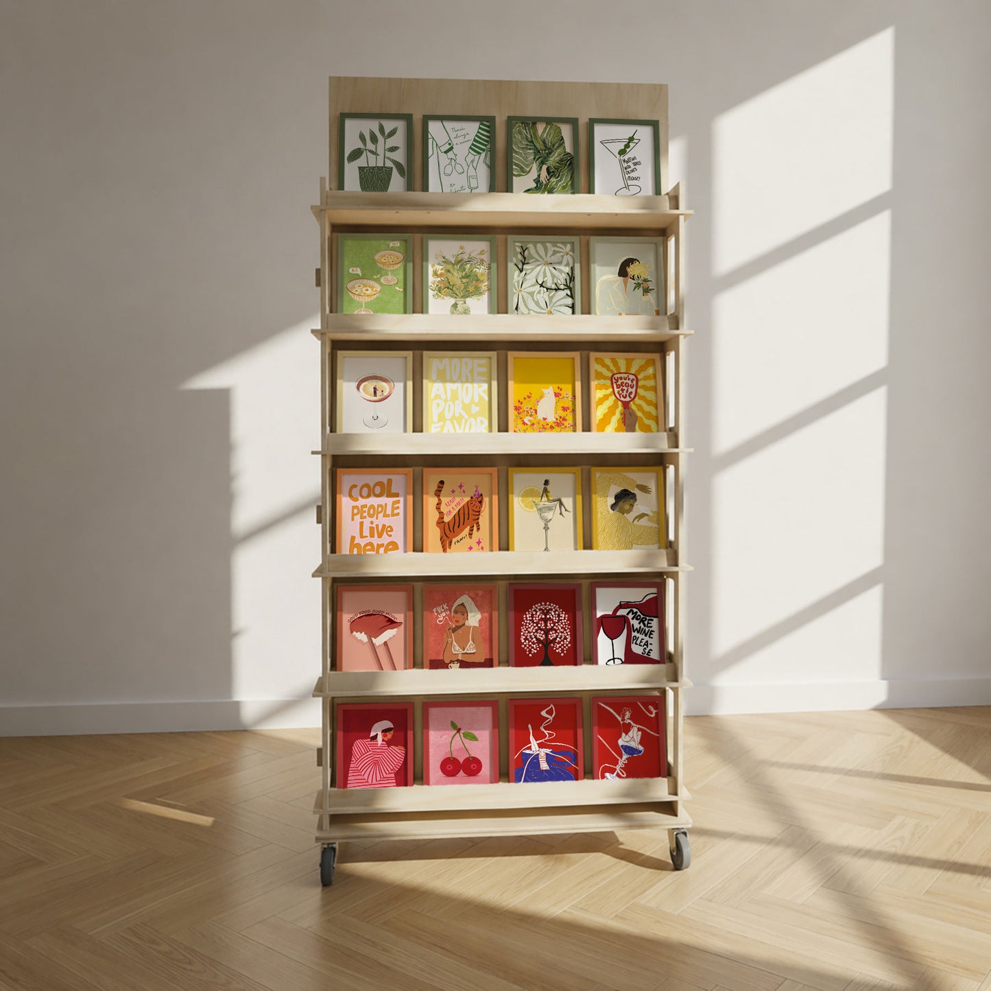 Dobbeltsidet display - 48 designs - 384 stk. Colormatch