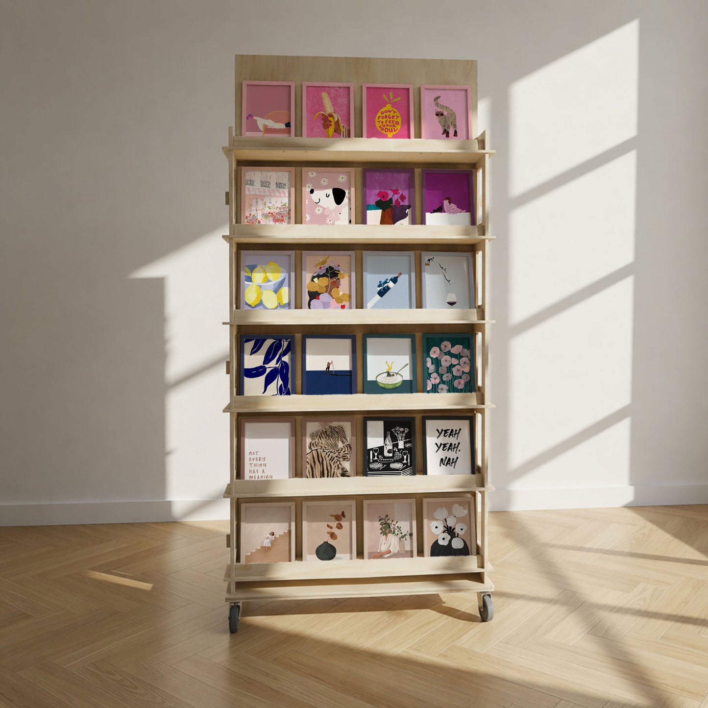 Dobbeltsidet display - 48 designs - 384 stk. Colormatch