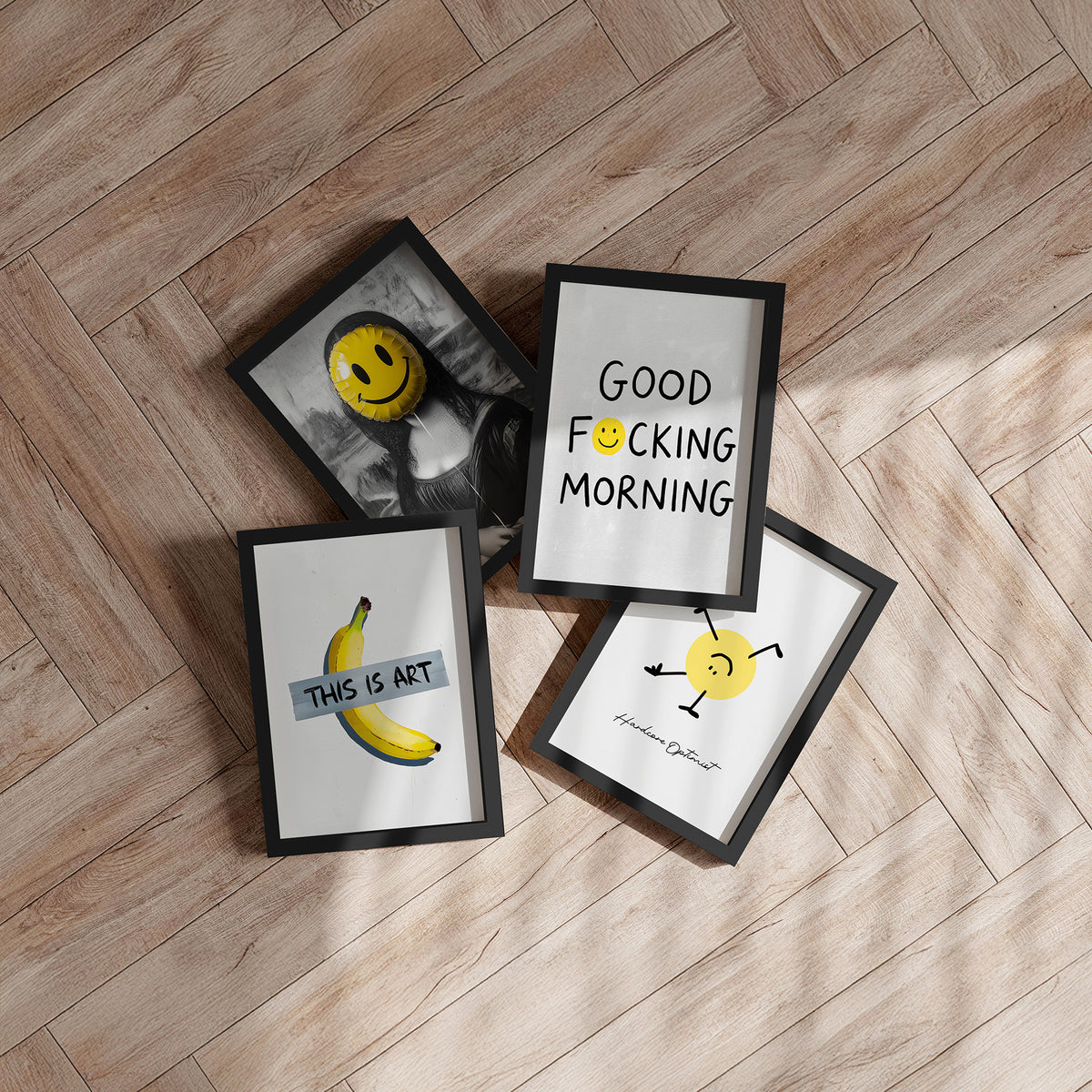 Framed art print - Happy Mona - Dichotomy