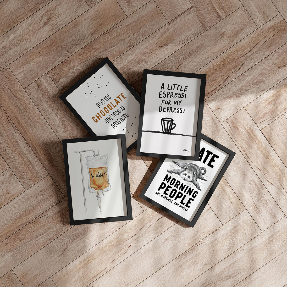 Framed art print - Morning People - Andreas Magnusson