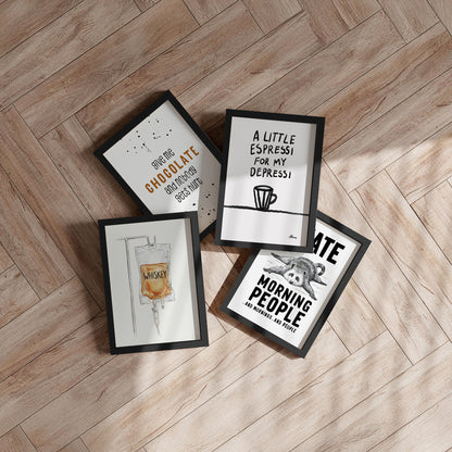 Framed art print - Whiskey Therapy - Andreas Magnusson