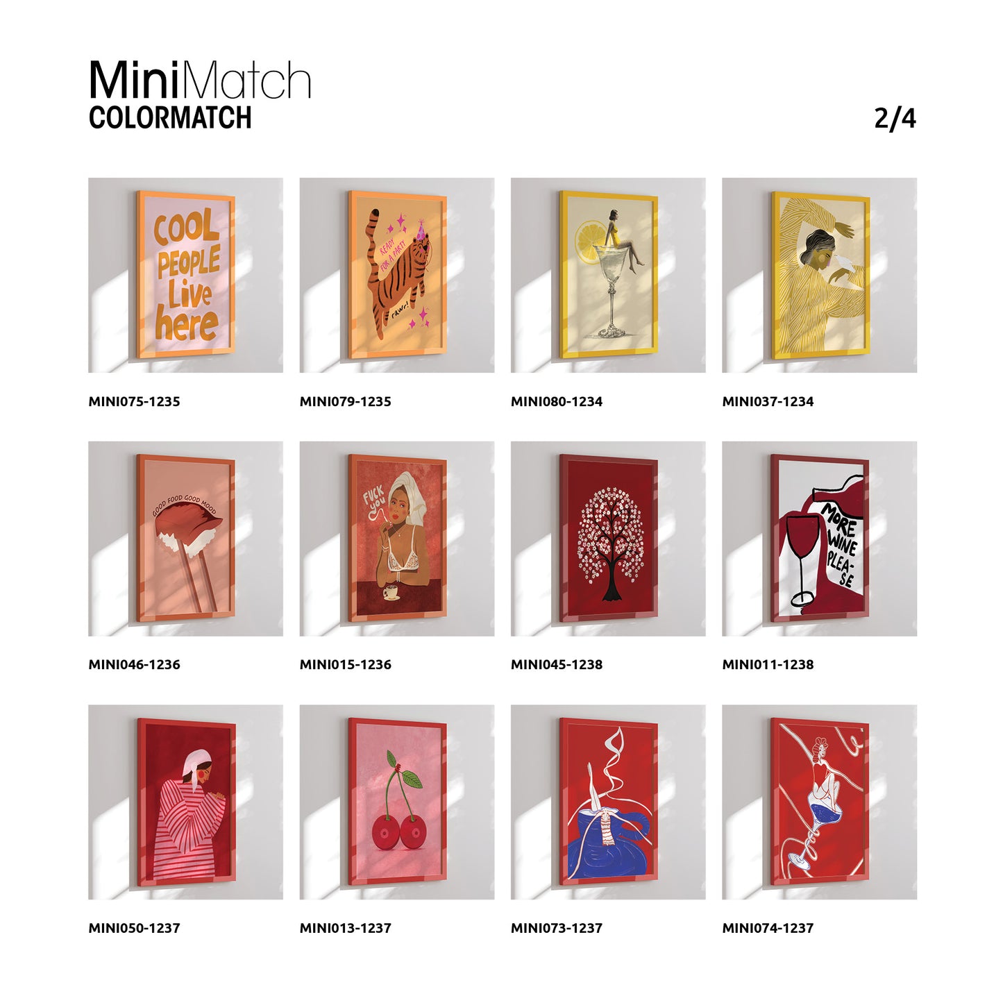 Dobbeltsidet display - 48 designs - 384 stk. Colormatch