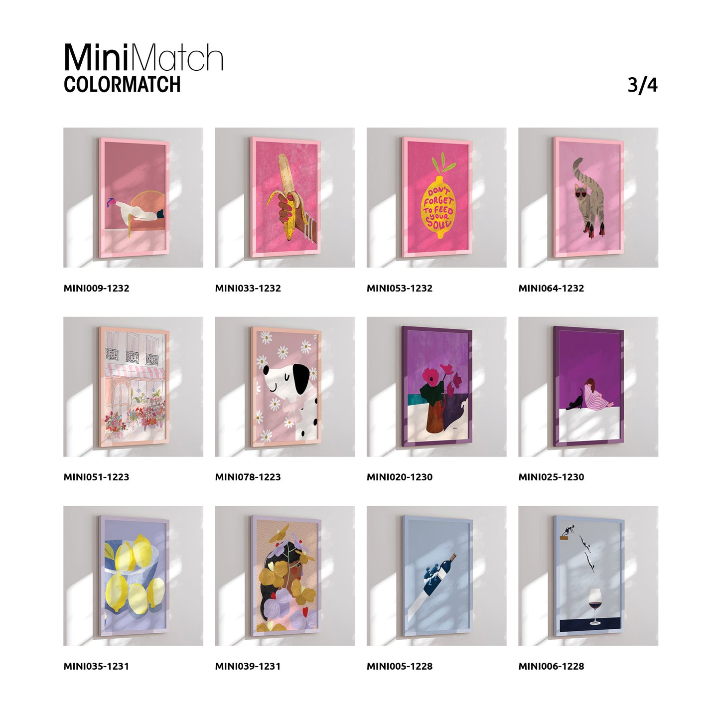 Dobbeltsidet display - 48 designs - 384 stk. Colormatch